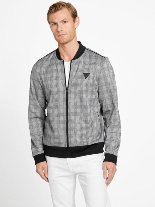 Guess Chaqueta De Vuelo A Cuadros Multi Astro Negro Azabache