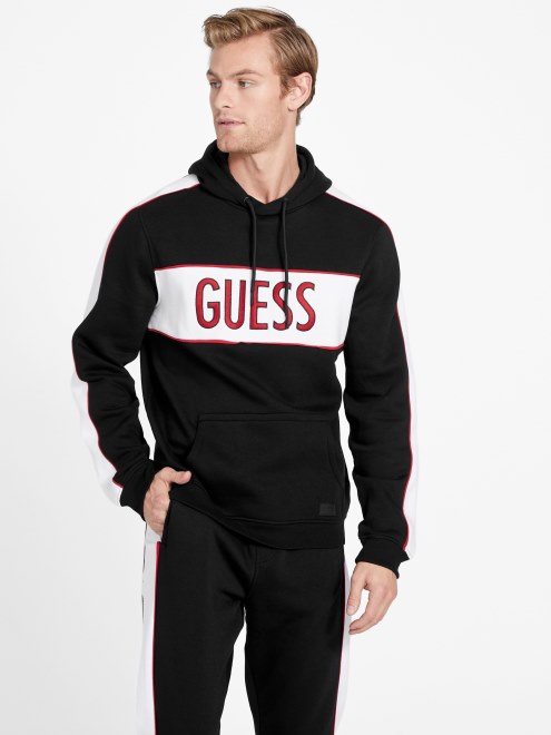 Sudadera Con Capucha Guess Iben Negro Azabache
