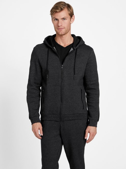 Guess Edel Sudadera Con Cremallera Completa Negro Azabache