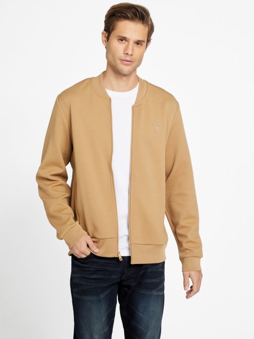 Chaqueta De Vuelo Acolchada Guess Astro Topo Tostado