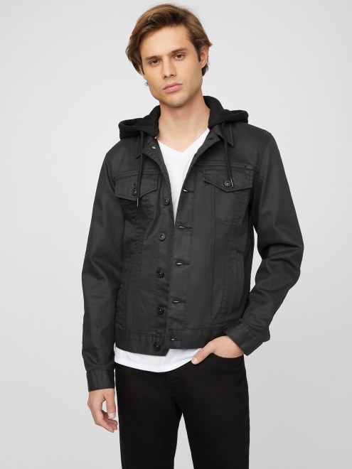 Chamarra De Mezclilla Rakim Adivinar Lavado Negro