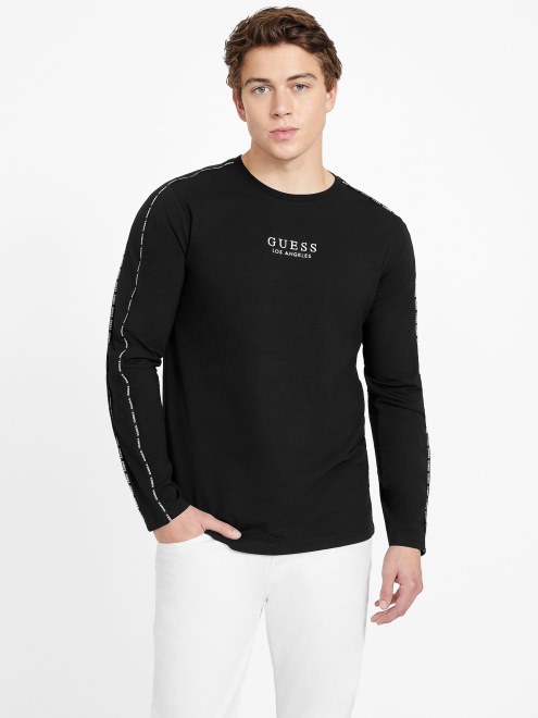 Camiseta Eco Mat Con Cuello Redondo Guess Negro Azabache