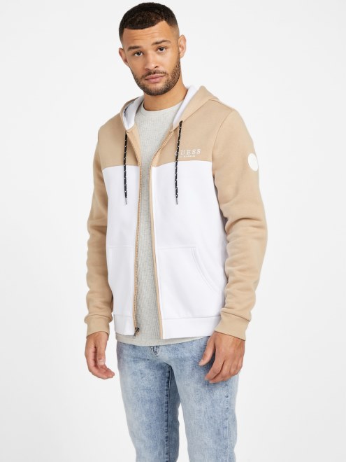 G118 Guess Thorn Sudadera Con Capucha Y Cremallera Color Block