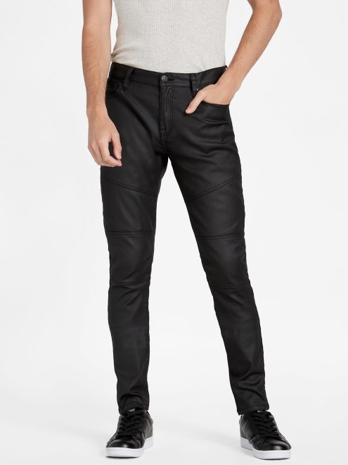 Vaqueros Moto Cooper Con Revestimiento De Lavado Tinte Crudo Guess