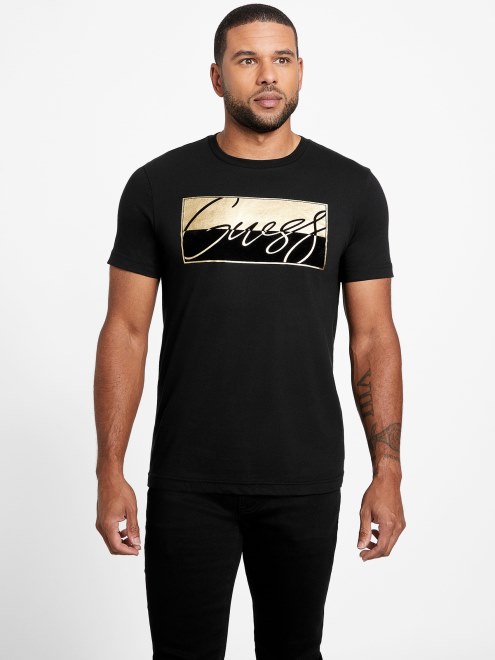 Camiseta Con El Logo De Guess Nivellen Negro Azabache