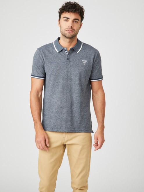 Guess Richie Polo Seda Azul Multi