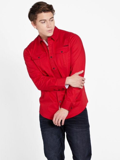 Camisa De Manga Larga Lingard Adivinar Rugby Rojo