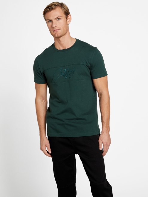 Camiseta De Cuello Redondo Con Logo De Motzy Adivinar Arboleda Alpina