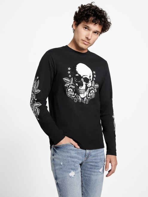 Camiseta De Calavera Roca Negra Azabache