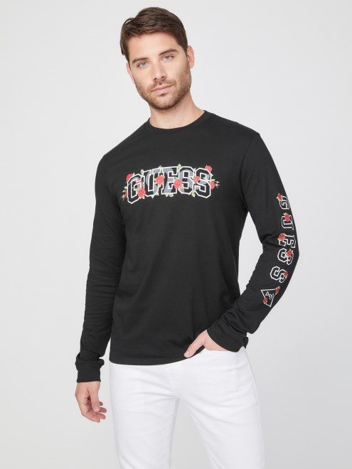 Guess Eco Knox Logo Cuello Redondo Negro Azabache