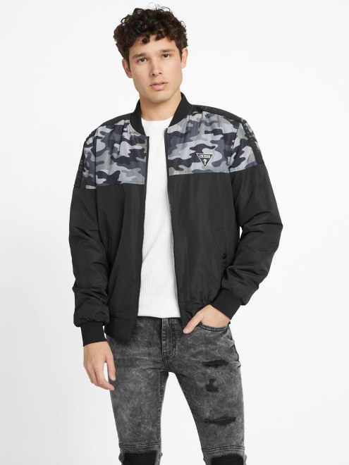 Chaqueta De Vuelo De Rizo Ecologico Guess Camo Multi