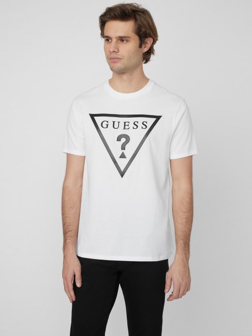 Camiseta Con El Logo De Guess Erikk Blanco Puro
