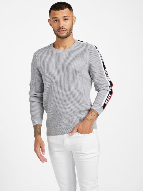 Guess Matias Manga Larga Cuello Redondo Gris Acero