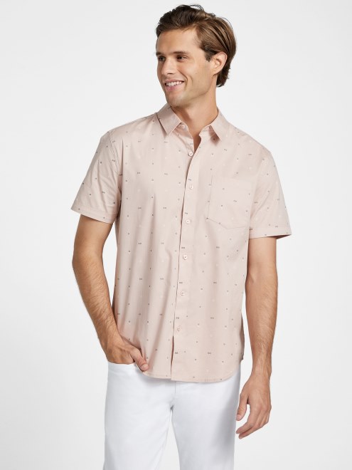 Camisa Con Estampado Geométrico De Guess Vapor Rose Dusan