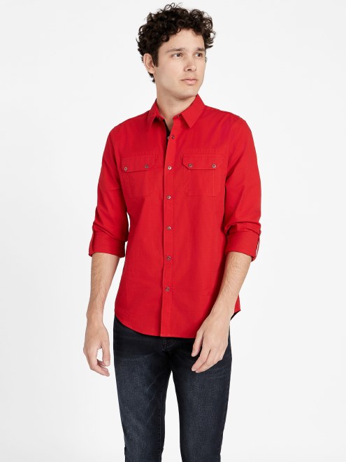 Supongo Que La Camisa Marco Rojo Del Equipo Universitario