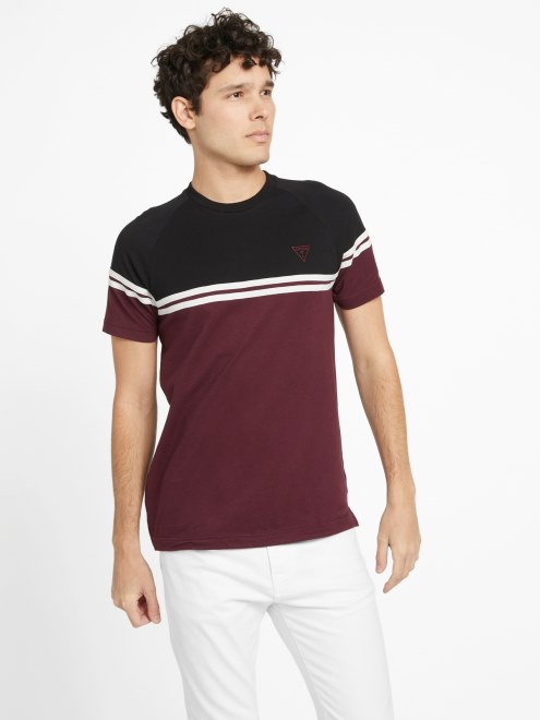 Camiseta Guess Eco Kido Color-block Rojo Marmont