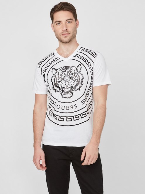 Camiseta Griffin Tiger Adivinar Blanco Puro