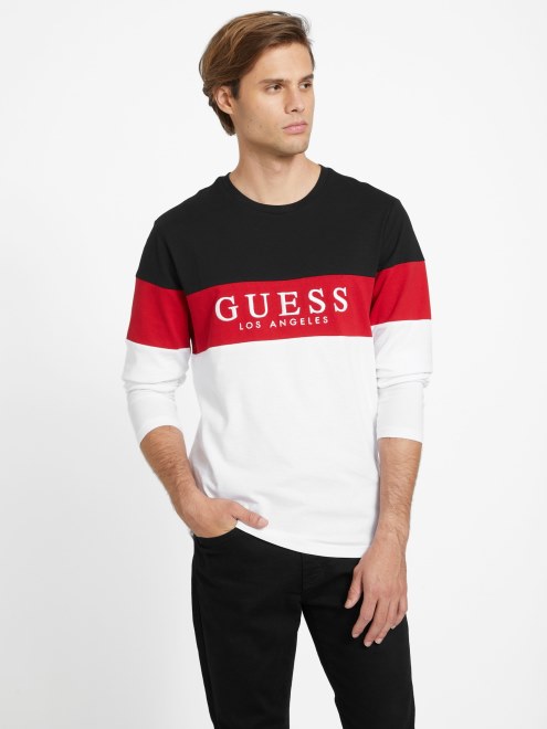 Camiseta De Manga Larga Blanca Pura Adivinar Eco Alec