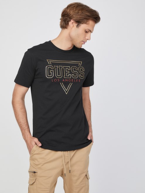 Camiseta Con El Logo De Guess Eco Lin En Negro Azabache