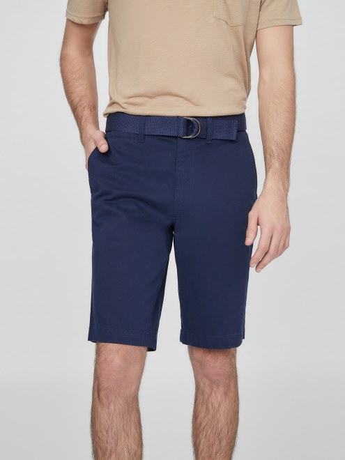 Abel Shorts Elásticos Con Parte Delantera Plana Nightly Navy Guess