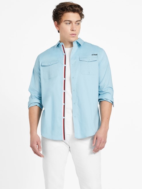 Camisa De Manga Larga Azul Notable Supongo Lingard