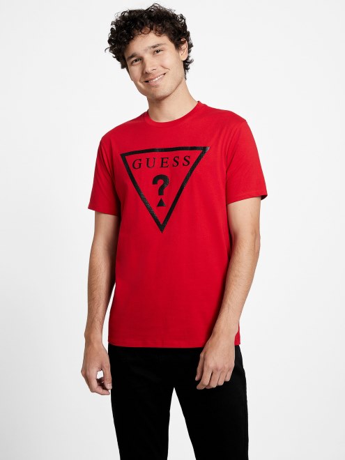 Camiseta Con El Logo De Erikk Varsity Red Guess