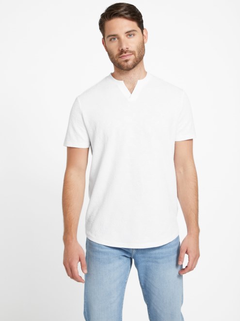 Romero Camiseta Jacquard Adivinar Blanco Puro