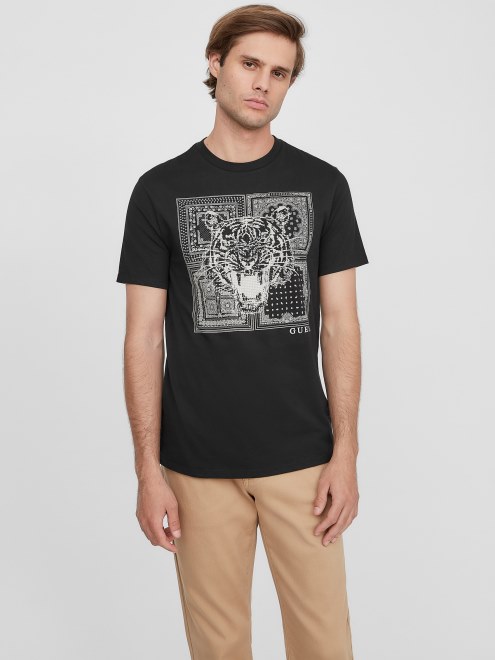 Camiseta Guess Eco Lords Negro Azabache