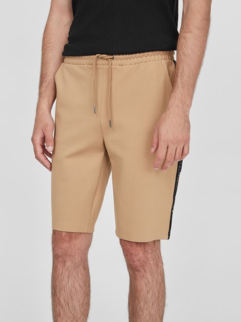 Andrew Shorts Con Cinta Con El Logo Guess Topo Tostado