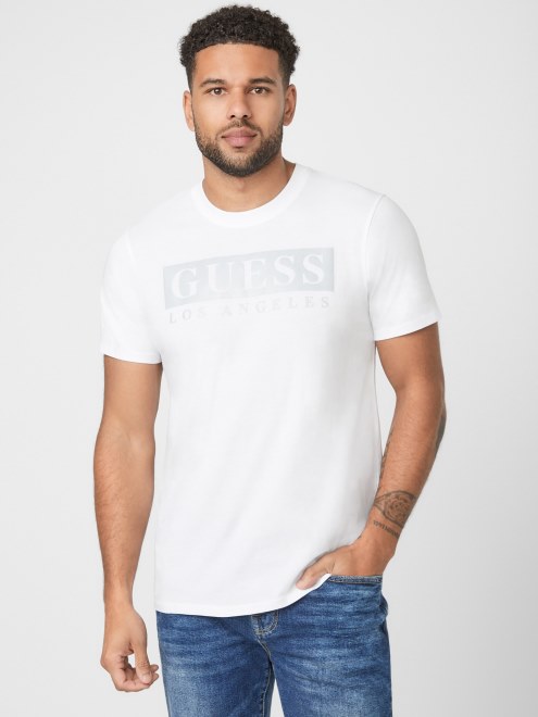 Camiseta Con El Logo De Guess Greg Blanco Puro