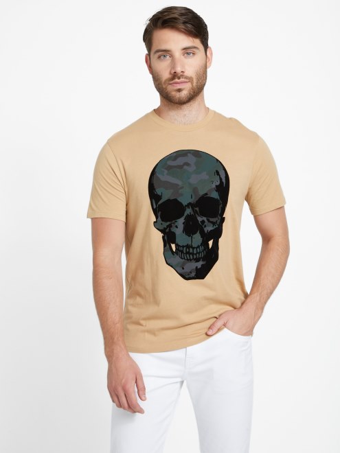 Camiseta Eco Jaspe Calavera Taupe Tostado Taupe