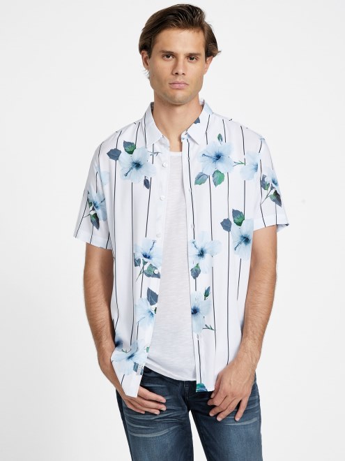 Camisa Con Estampado De Rai Blanco Puro Adivinar