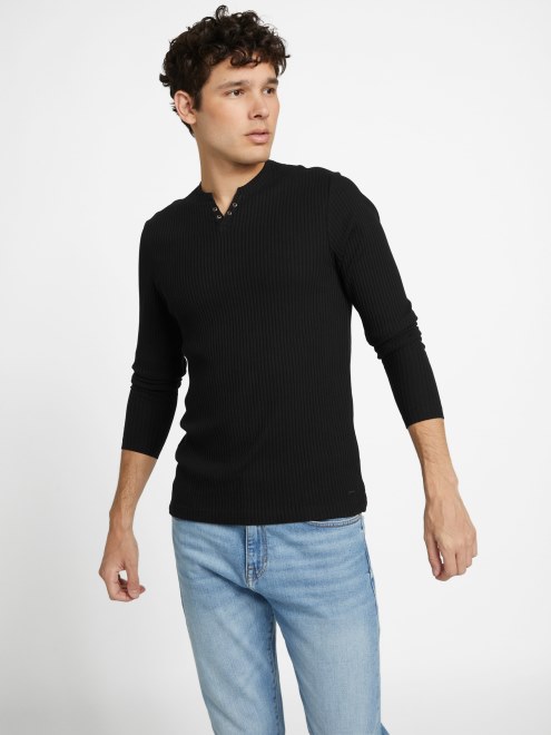 Supongo Que Benny Camisa Con Hendidura Negro Azabache