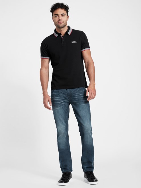 Vaqueros Rectos Y Ajustados Delmar Con Lavado Oscuro Natural Guess