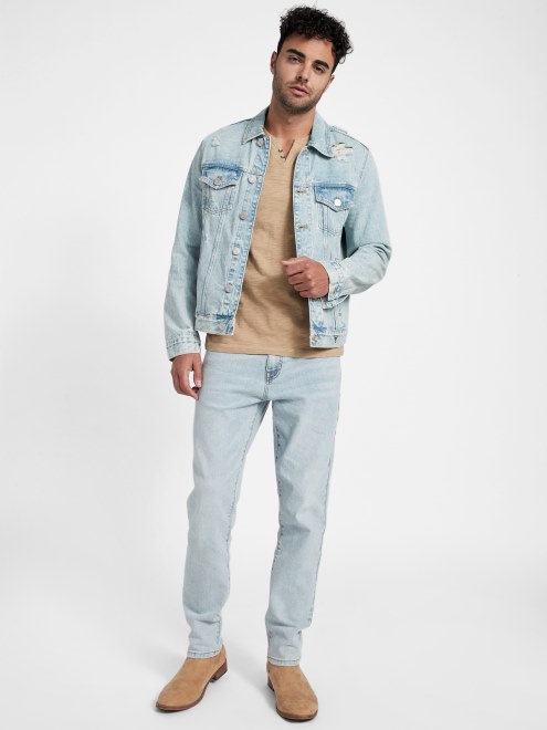 Vaqueros Rectos De Los 90 Con Lavado Claro De Guess Nicks