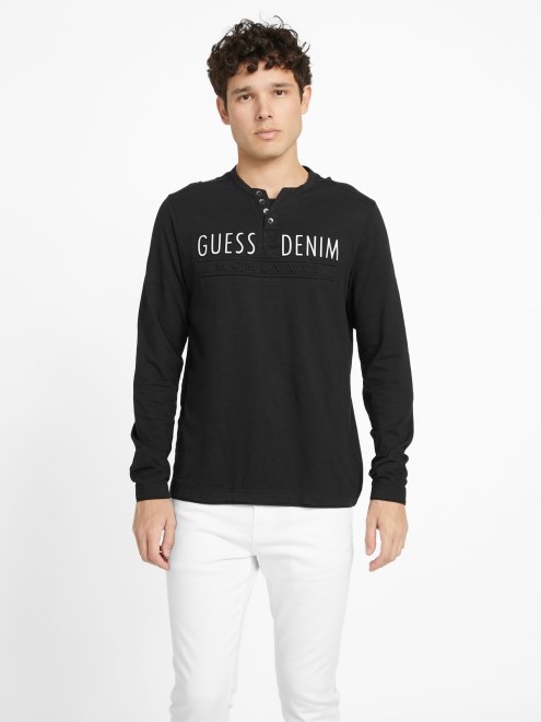 Camiseta De Manga Larga Con Logo De Edgar En Negro Azabache