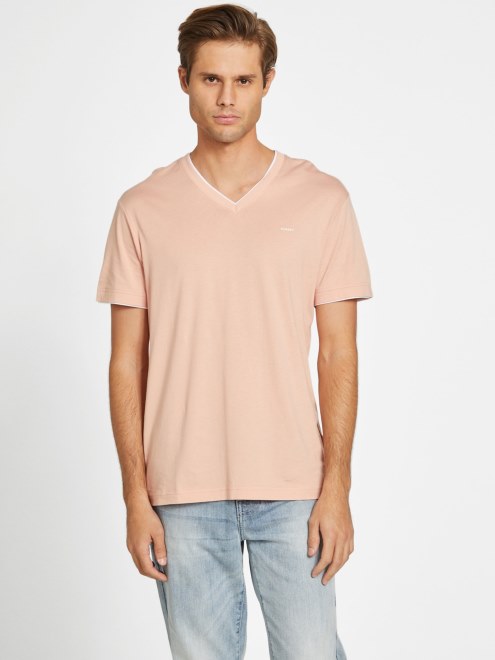 Armin Camiseta Con Cuello En V Polvo Rosa Supongo