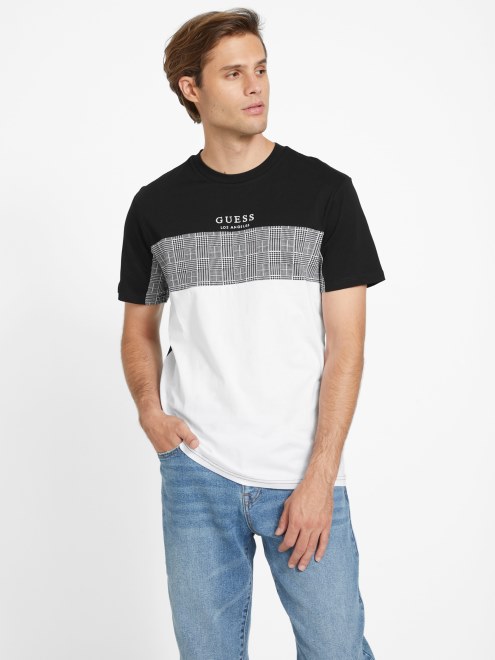 Guess Camiseta De Cuello Redondo Karten Negro Azabache