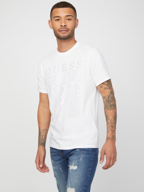 Camiseta Con El Logo De Kwes Adivinar Blanco Puro