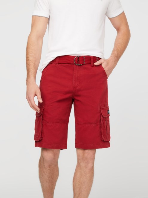 Guess Karl Shorts Cargo Rojo Negro