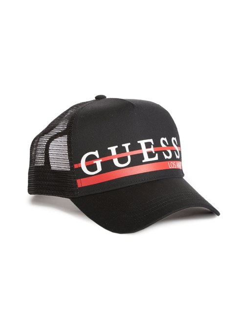 Gorra De Camionero Con Logo De Rayas Negras
