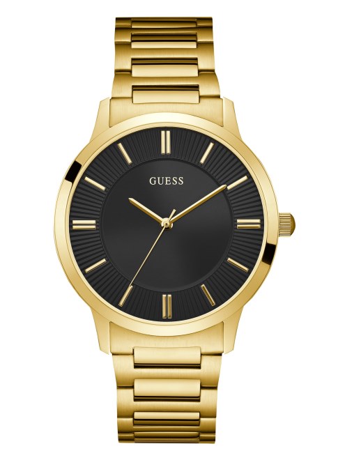 Reloj Analógico Guess No Color Dorado Y Negro