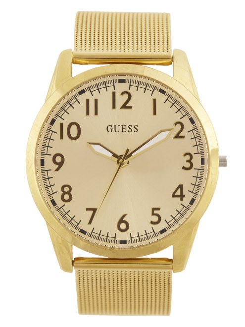 Guess Reloj Analógico De Malla En Tono Dorado Sin Color