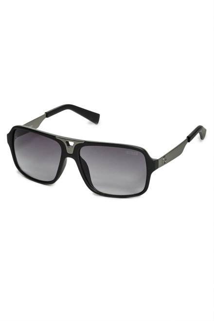 Guess Gafas De Sol Estilo Navegador De Plastico Negro