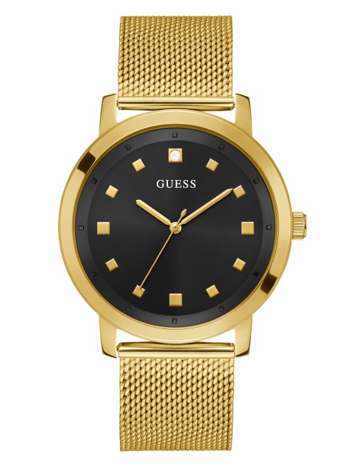 Reloj Analógico Guess Dorado Y Negro Sin Color