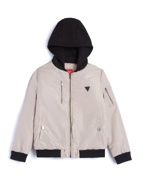 Chaqueta De Vuelo Maverick De Terciopelo Gris Pardo (7-16) Guess