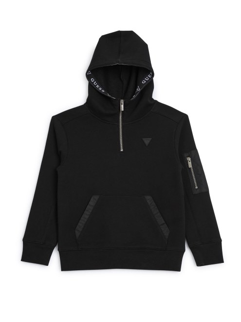 Jersey Con Media Cremallera De Guess Logan (2-6) Negro Azabache