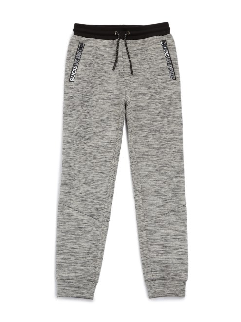 Jogger Cremallera Tech Gris Jaspeado Claro Guess Zeke (7-16)