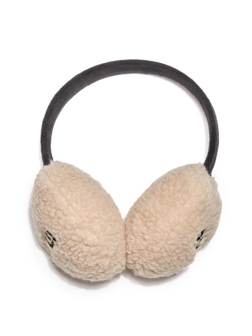 Adivinar Orejeras Con Logo Bordado Negras