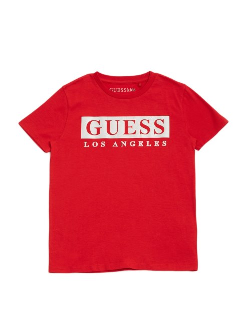 Camiseta Con El Logotipo De Guess Greg (2-6) Rojo Universitario
